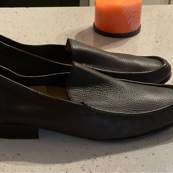 Cole Haan Dark Brown Leather Slip-On Loafers - Picture 2 of 6